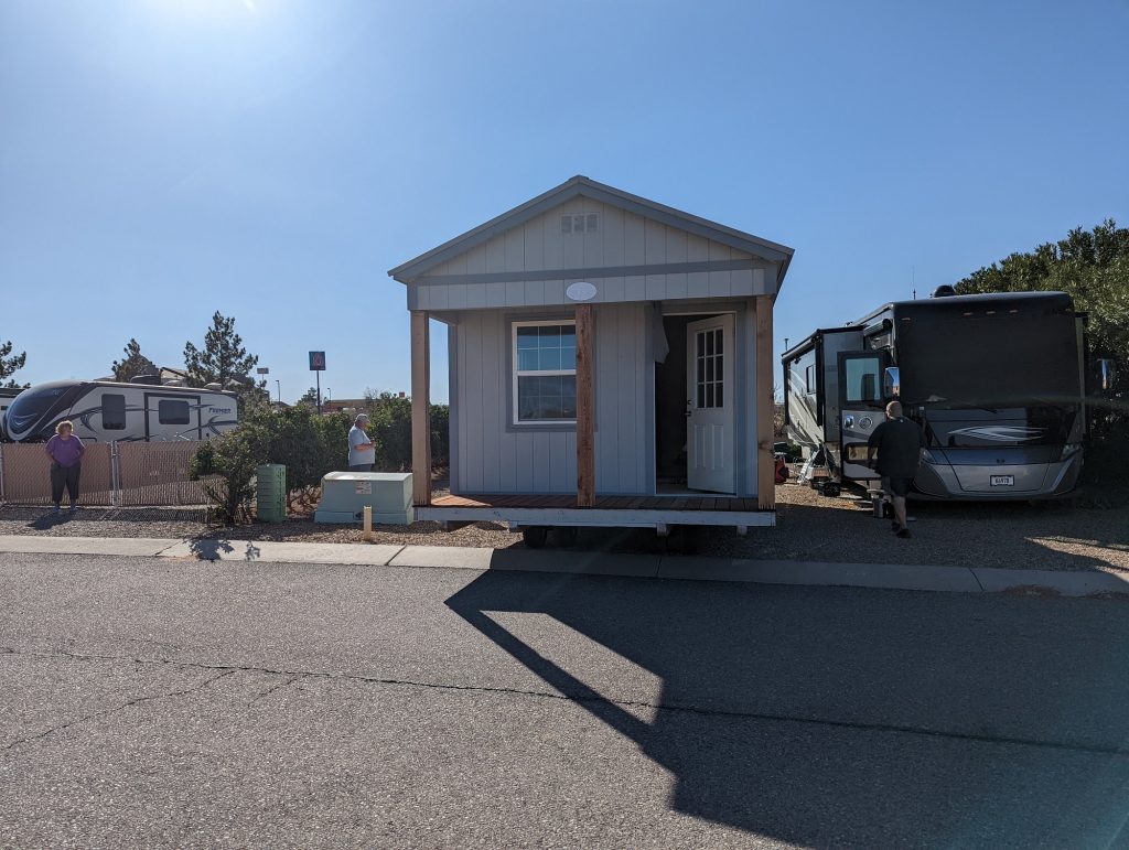Casita and RV on site